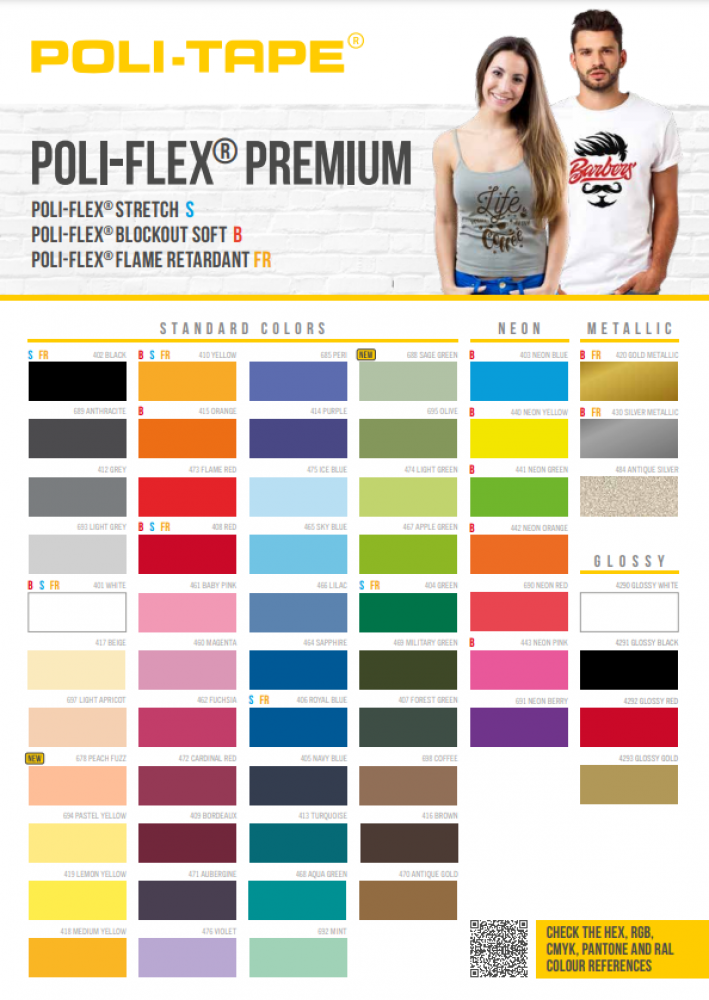 Poli-Flex Premium Farbkarte